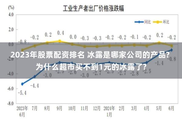 2023年股票配资排名 冰露是哪家公司的产品? 为什么超市买不到1元的冰露了?