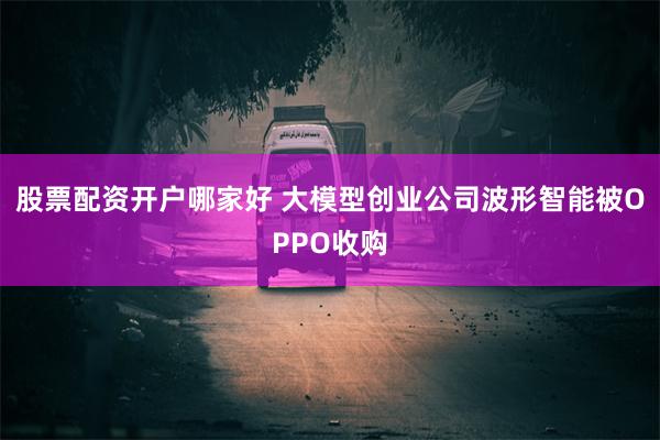 股票配资开户哪家好 大模型创业公司波形智能被OPPO收购