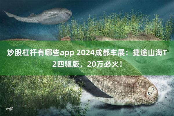 炒股杠杆有哪些app 2024成都车展：捷途山海T2四驱版，20万必火！