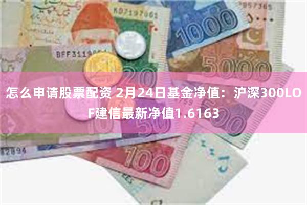 怎么申请股票配资 2月24日基金净值：沪深300LOF建信最新净值1.6163